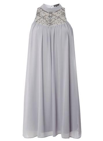 Dorothy Perkins *showcase Grey Lucy Trapeze Shift Dress