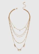 Dorothy Perkins Gold Multi Row Choker Necklace