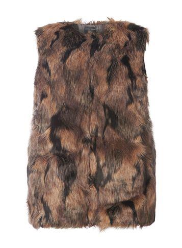 Dorothy Perkins Dp Curve Marble Faux Fur Gilet