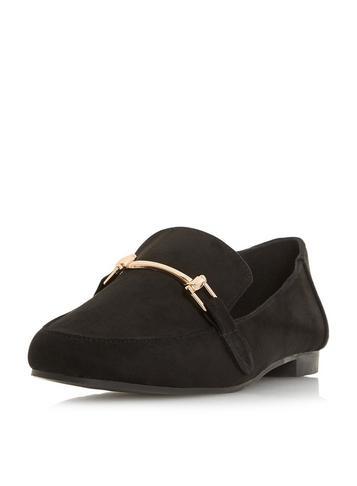Dorothy Perkins *head Over Heels By Dune Black Giesella Flat Shoes