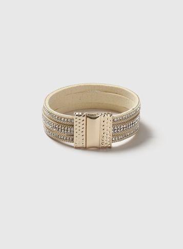 Dorothy Perkins Cream Rhinestone Bracelet