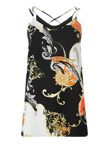 Dorothy Perkins Multi Coloured Chain Print Strappy Camisole Top
