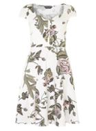 Dorothy Perkins *tall Ivory Floral Sun Dress