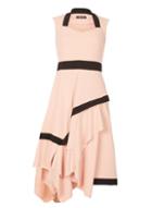 Dorothy Perkins *feverfish Pink Contrast Midi Dress