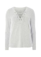 Dorothy Perkins *only Grey Lace Up Top