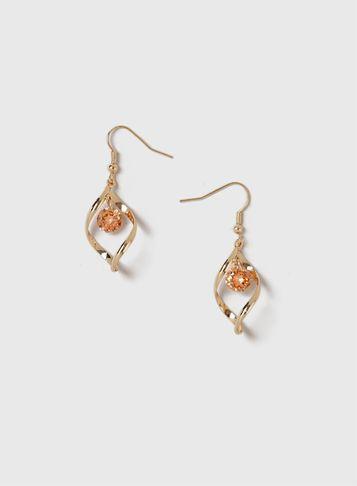 Dorothy Perkins Cubic Zirconia Twist Earrings