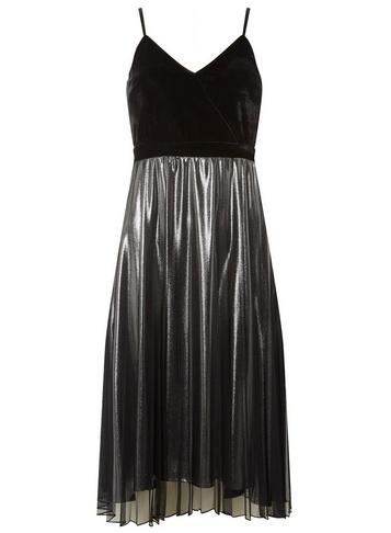 Dorothy Perkins *luxe Black Velvet Camisole Dress