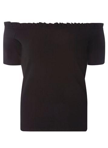 Dorothy Perkins Black Ruffle Edge Bardot Top