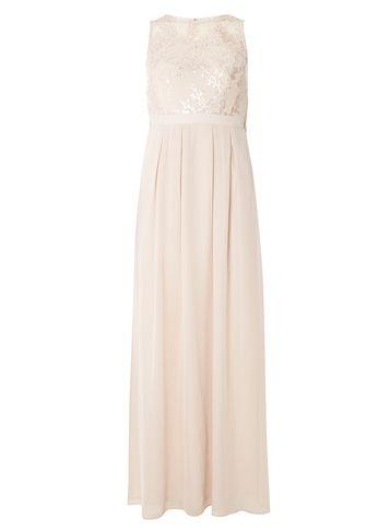 Dorothy Perkins Blush Sequin Detail Maxi Dress