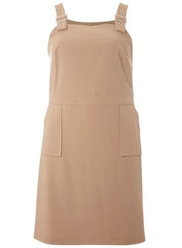 Dorothy Perkins Camel Buckle Pinny Dress