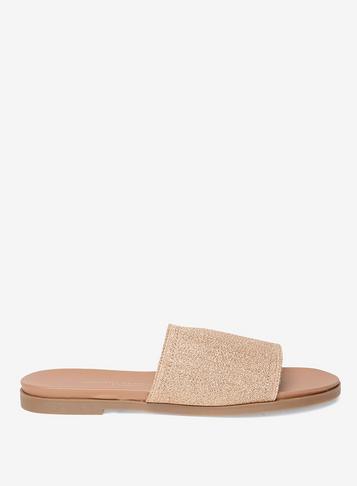 Dorothy Perkins Gold Extra-padded 'flame' Mules