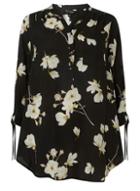 Dorothy Perkins *dp Curve Black Floral Long Sleeve Shirt