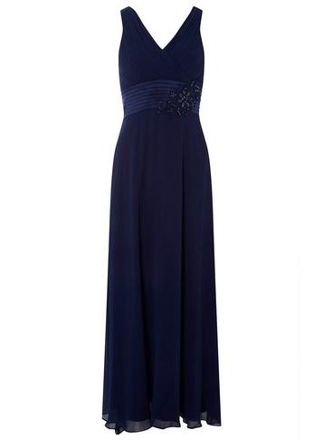 Dorothy Perkins Showcase Petite Navy Aria Maxi Dress