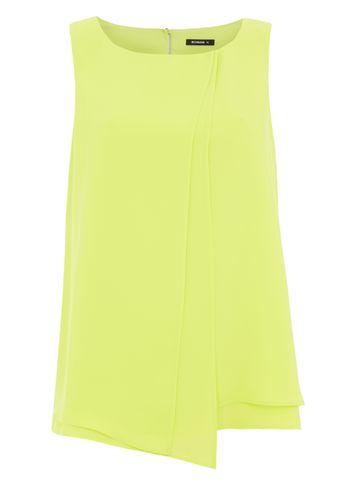 Dorothy Perkins *roman Originals Lime Wrap Front Top