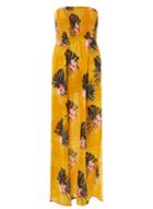 Dorothy Perkins *dp Beach Ochre Floral Print Maxi Dress