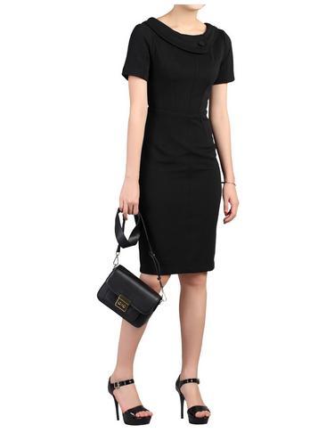 Dorothy Perkins *jolie Moi Black Short Sleeve Bodycon Dress