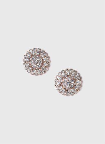 Dorothy Perkins Domed Rhinestone Stud Earrings