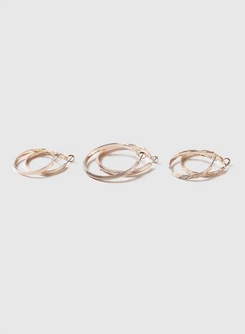 Dorothy Perkins Gold Look Multipack Hoop Earring Pack