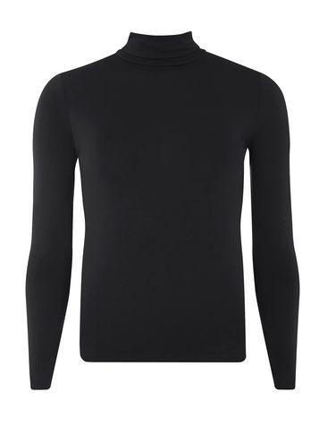 Dorothy Perkins Petite Black Roll Neck Top