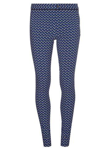 Dorothy Perkins *tall Blue Zig Zag Bengaline Trousers