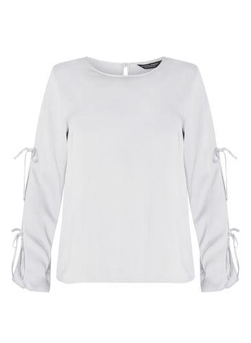 Dorothy Perkins Silver Double Tie Blouse