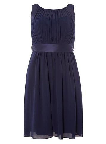 *showcase Petite Navy Beth Prom Dress