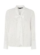 Dorothy Perkins Ivory And Silver Spotted Top