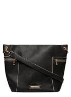 Dorothy Perkins Black Double Zip Slouch Bag
