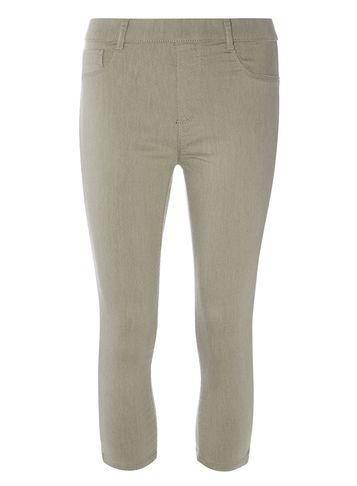 Dorothy Perkins Khaki Eden Ultra Soft Crop Jeggings