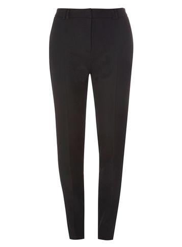 Dorothy Perkins *tall Black Slim Leg Piqu Trousers