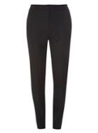 Dorothy Perkins *tall Black Slim Leg Piqu Trousers