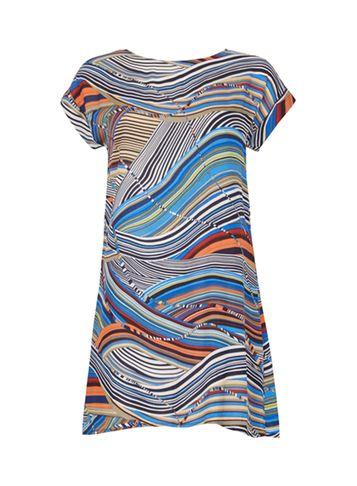 Dorothy Perkins *izabel London Multi Blue Printed Dress