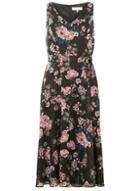 Dorothy Perkins * Billie & Blossom Black Floral Chiffon Midi Dress