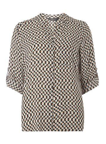 Dorothy Perkins Geometric Collarless Shirt