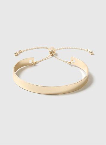 Dorothy Perkins Gold Adjuster Bracelet