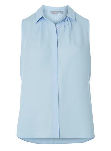 Dorothy Perkins Petite Blue Sleeveless Shirt