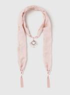 Dorothy Perkins Blush Pink Fabric Necklace