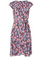 Dorothy Perkins *billie & Blossom Pink Ditsy Pleat Neck Dress