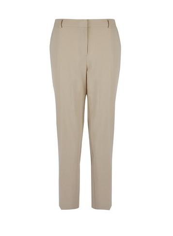 Dorothy Perkins Stone Split Hem Ankle Grazer Trousers