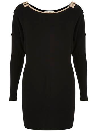 Dorothy Perkins *voulez Vouz Black Bow Jumper