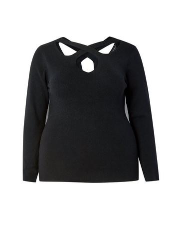 Dorothy Perkins *dp Curve Black Cut Out Jumper