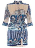 Dorothy Perkins *quiz Tile Print Shirt Dress