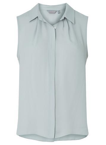 Dorothy Perkins Petite Silver Sleeveless Shirt