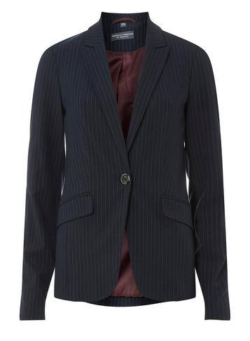 Dorothy Perkins *tall Navy Pinstriped Jacket