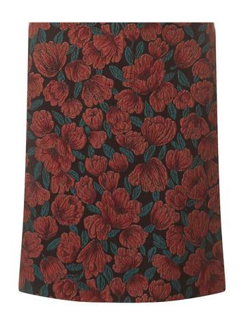 Dorothy Perkins Rose Floral Jacquard Mini Skirt