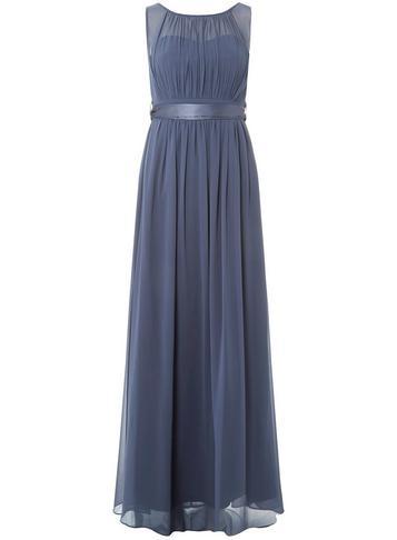 Dorothy Perkins *showcase Gunmetal 'natalie' Maxi Dress