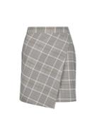 Dorothy Perkins Grey Charlie Check Wrap Skirt