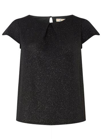 Dorothy Perkins *billie & Blossom Petite Black Disco Shell Top