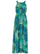 Dorothy Perkins *tenki Green Tropical Maxi Dress