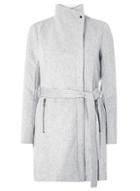 Dorothy Perkins *vero Moda Grey Wool Wrap Coat